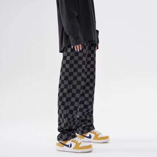 Straight Leg Plaid Pants - Image 4