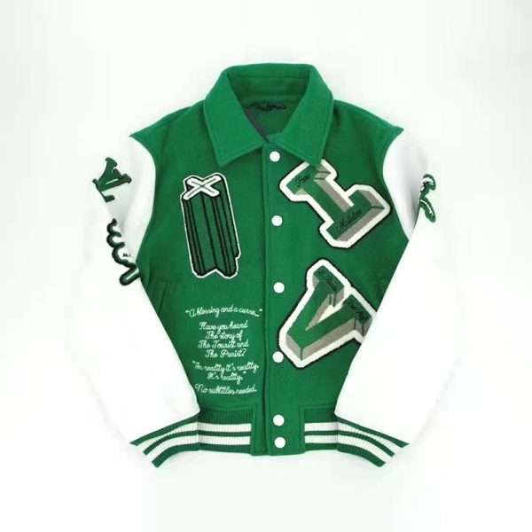 OEM Chenille Embroidery Patch Custom Varsity Letterman Baseball Jacket - Image 2