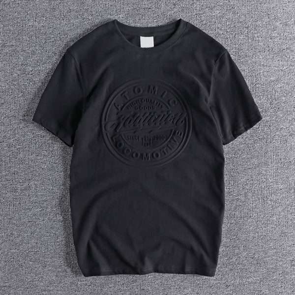 Short Sleeve Embossed T Shirts - Image 3