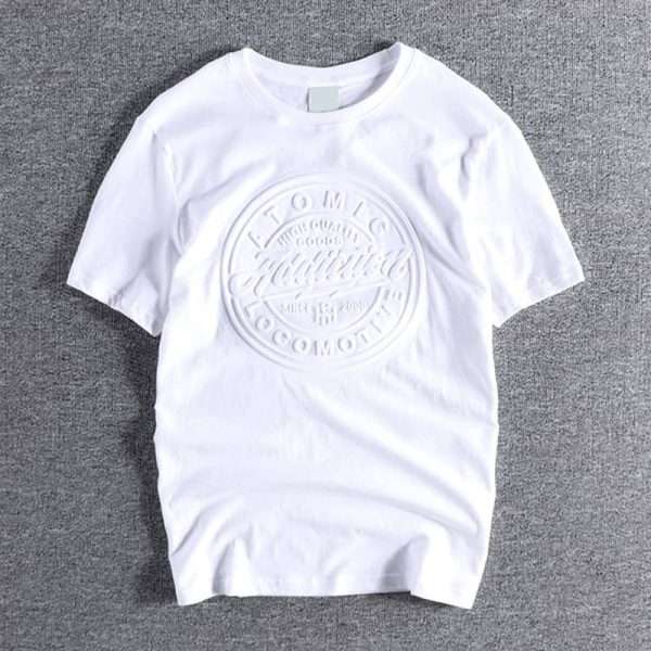 Short Sleeve Embossed T Shirts - Image 4