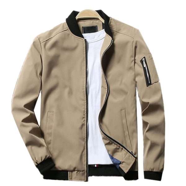 Windproof Flight Bomber Jacket Men