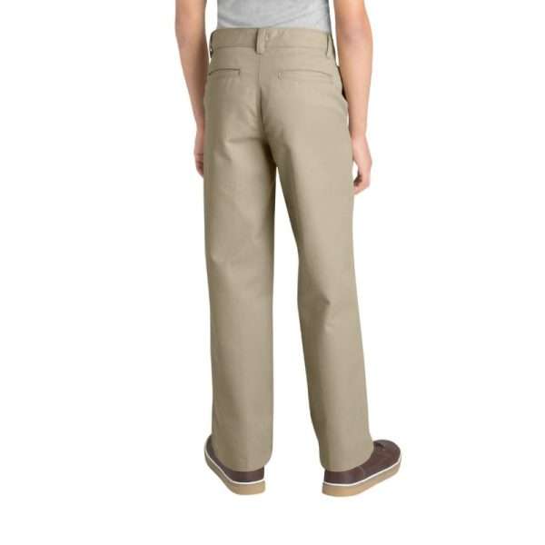 School Uniform Children Twill Flat Front School Pants - Image 3