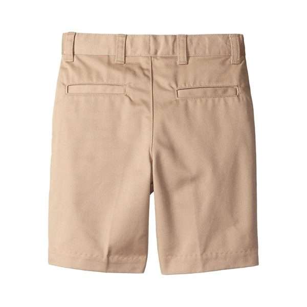 Classroom Flat Front Activities School Uniform Twill Boys Woven Shorts - Image 2