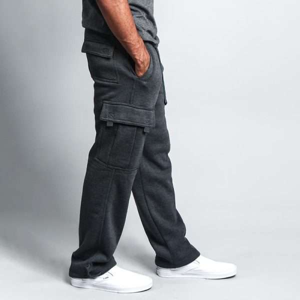 Fleece Heavyweight Cargo Sweat Pants - Image 4