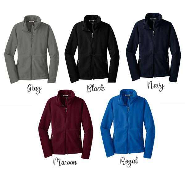 Women Full Zip Polar Fleece Nurse Scrub Jackets Uniform - Image 2