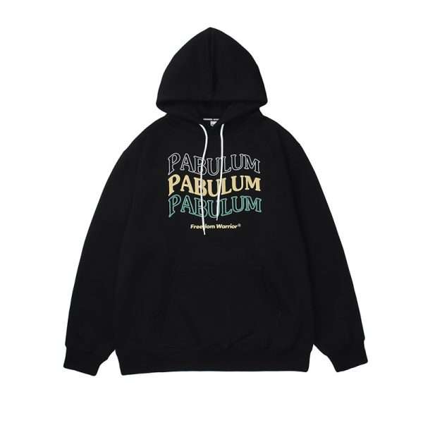 Letter Silk Screen Printing Hoodies - Image 2