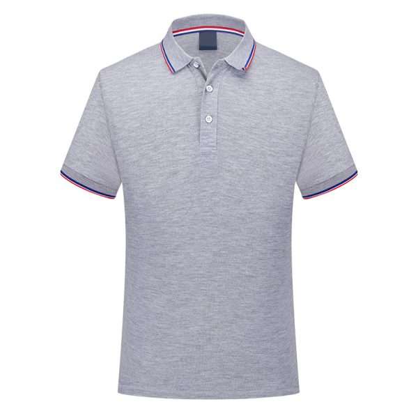 Custom Logo Work Wear Stripe Sleeve Polo Shirts - Image 3