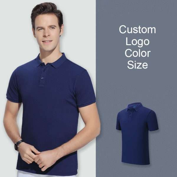 Pure Cotton Unisex Factory Work Polo Shirt