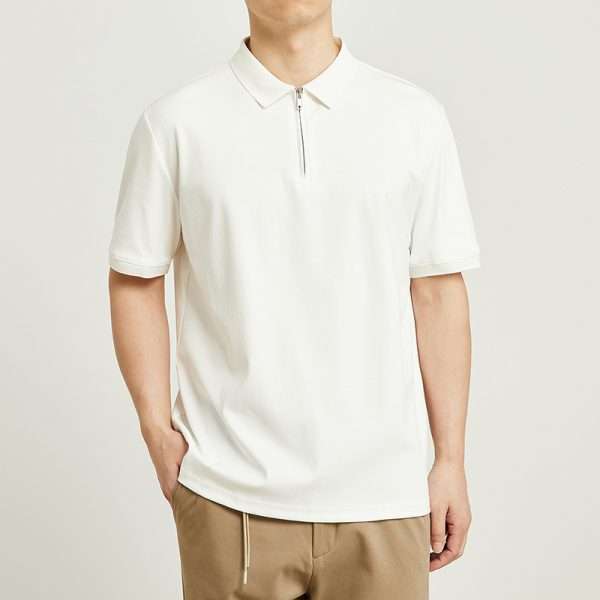 Turtle Zipper Neck Polo Shirt