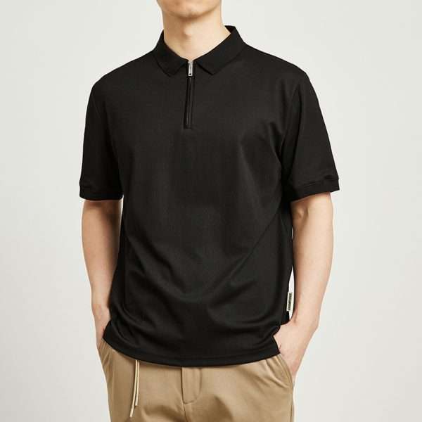 Turtle Zipper Neck Polo Shirt - Image 2