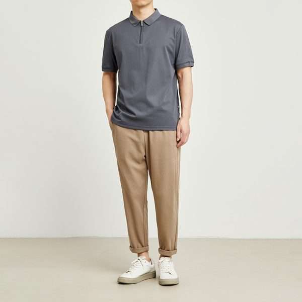 Turtle Zipper Neck Polo Shirt - Image 3