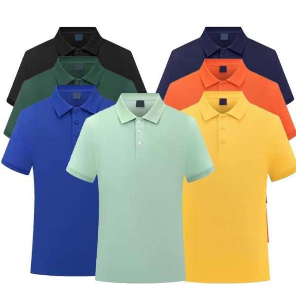 100% Cotton Knit Uniforms Golf Polo T Shirts Men