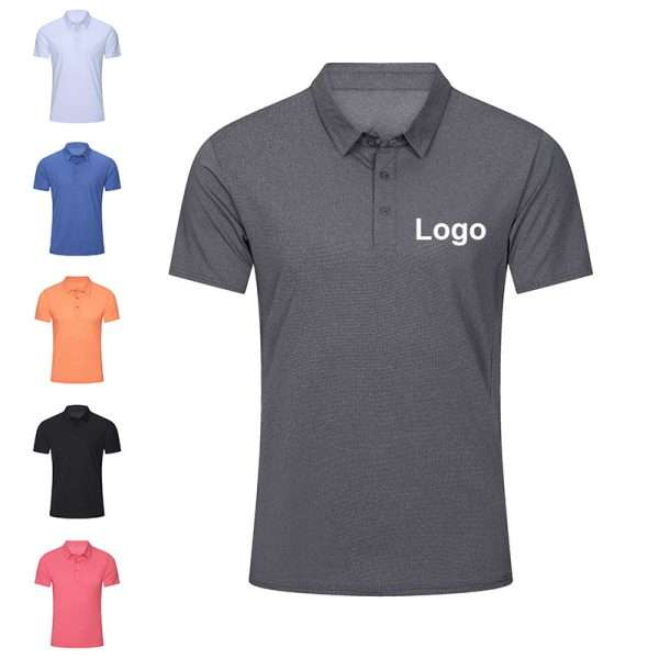 Quick Dry Golf Polo Shirt Polyester Spandex