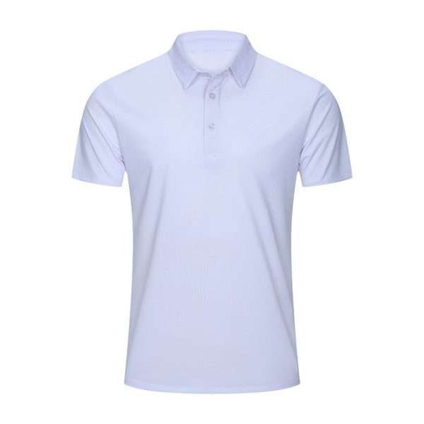 Quick Dry Golf Polo Shirt Polyester Spandex - Image 4