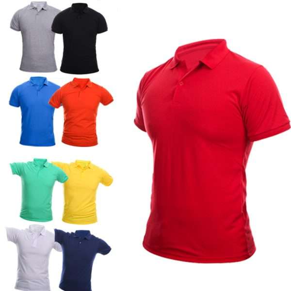 Embroidery Logo Cotton Polyester Men Sports Polo Shirts - Image 2