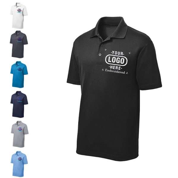 Custom Embroidered Logo Mens Polo Shirts