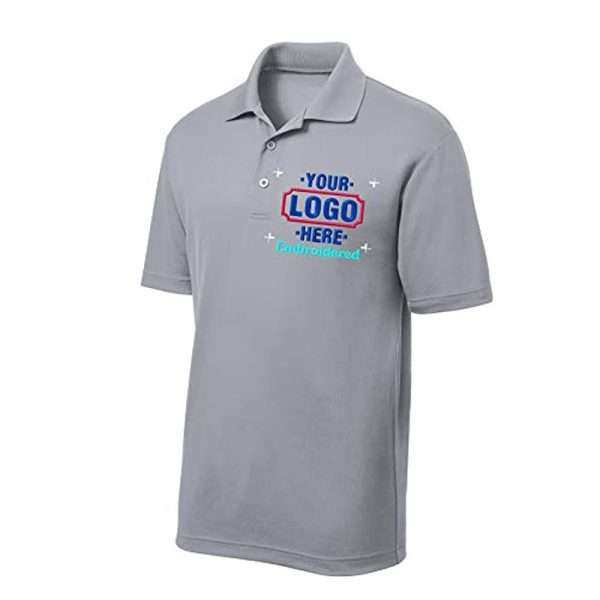 Custom Embroidered Logo Mens Polo Shirts - Image 3