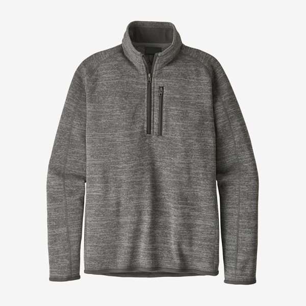 Heather Grey Golf Quarter Zip Sweater Fleece Jacket - Image 2