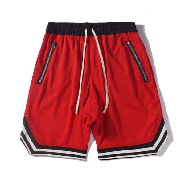 Hip Hop Stripe Basketball Shorts, Quick Dry Jogger Nets Shorts - Image 4