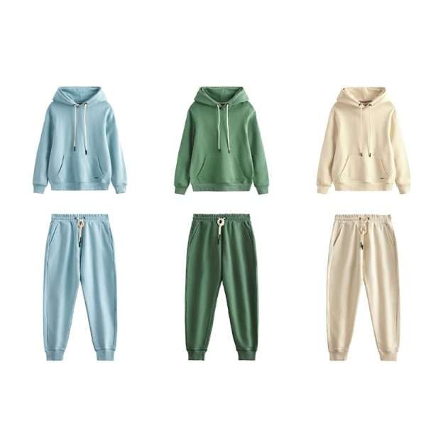 Heavyweight Hoodie Sweatpants 2 Piece Sets 360 Gsm Sweatsuits - Image 3