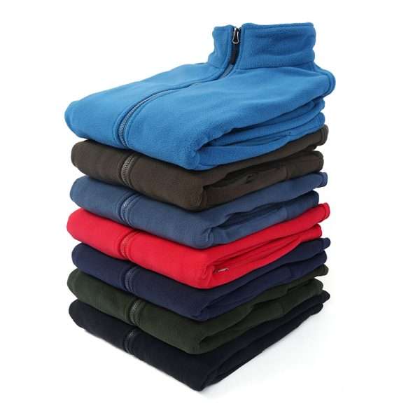 Outdoor Zip Up Fleece Polyester Polar Fleece Jacket - Image 3